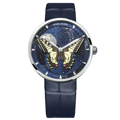 Agelocer Quartz Watch Moon Phase