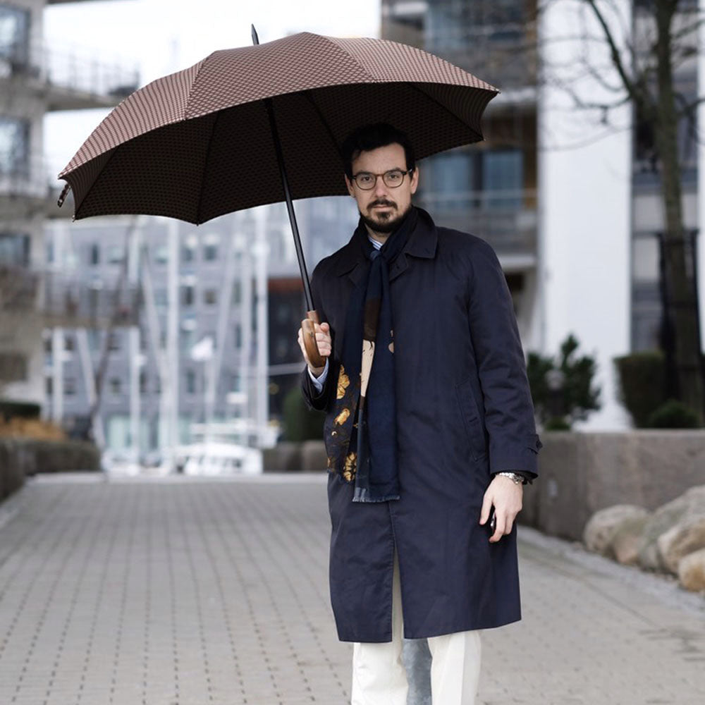 PASOTTI Jacquard Umbrella with Geometric Design
