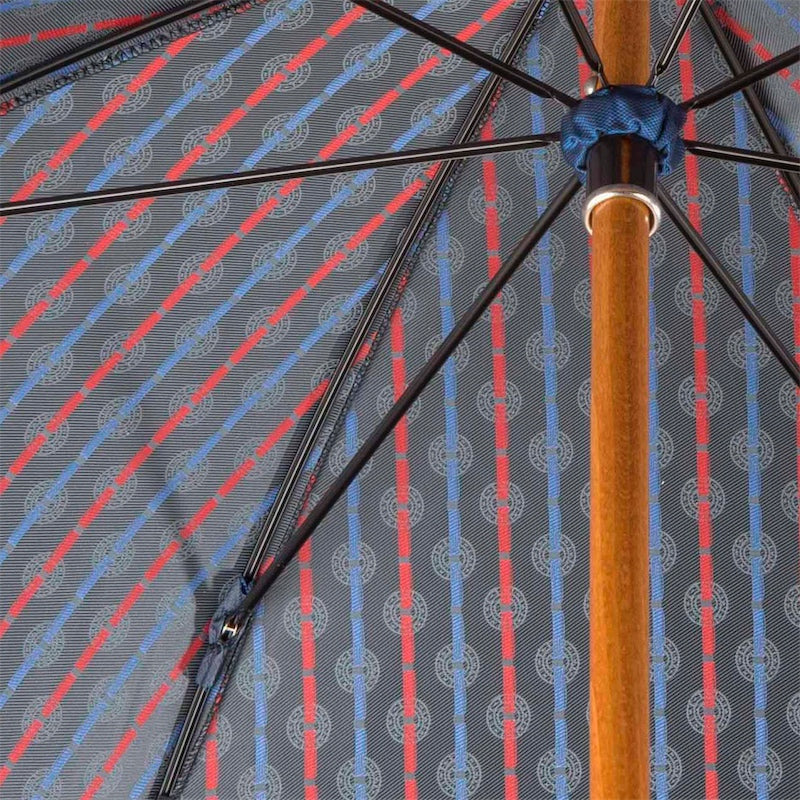 PASOTTI Gentlemen Umbrella with Red Leather Handle