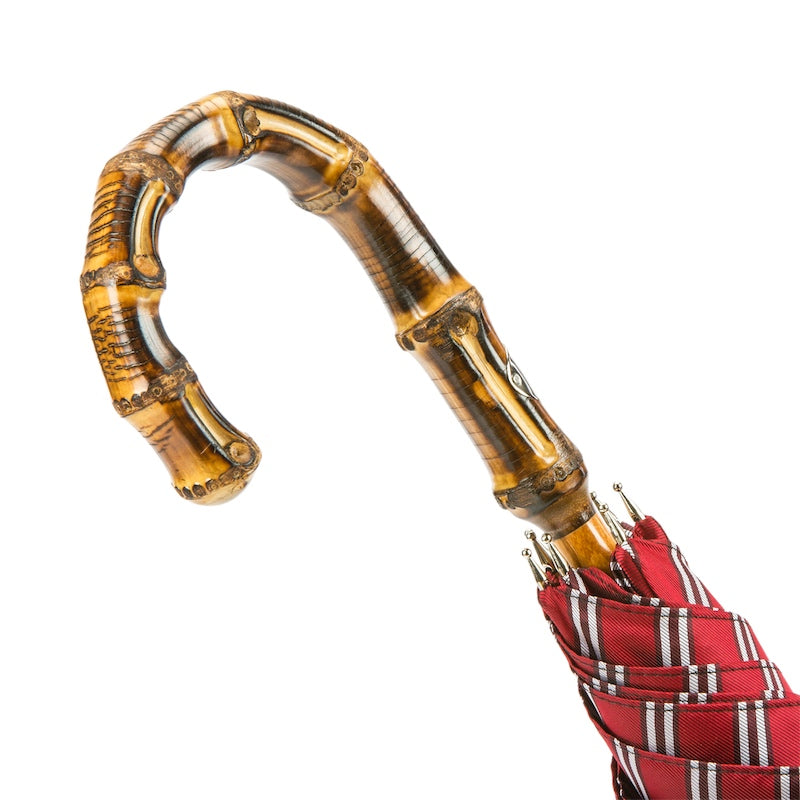 PASOTTI Classic Striped Umbrella, Bamboo Handle