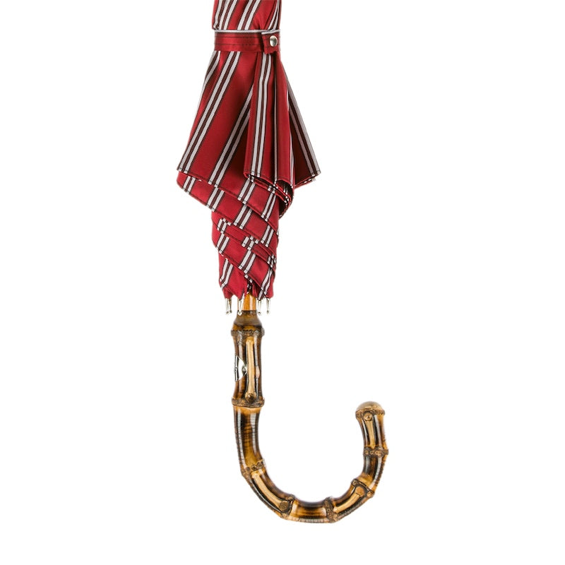 PASOTTI Classic Striped Umbrella, Bamboo Handle