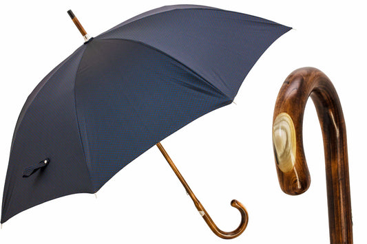 PASOTTI Maple Stick Umbrella with Horn Details