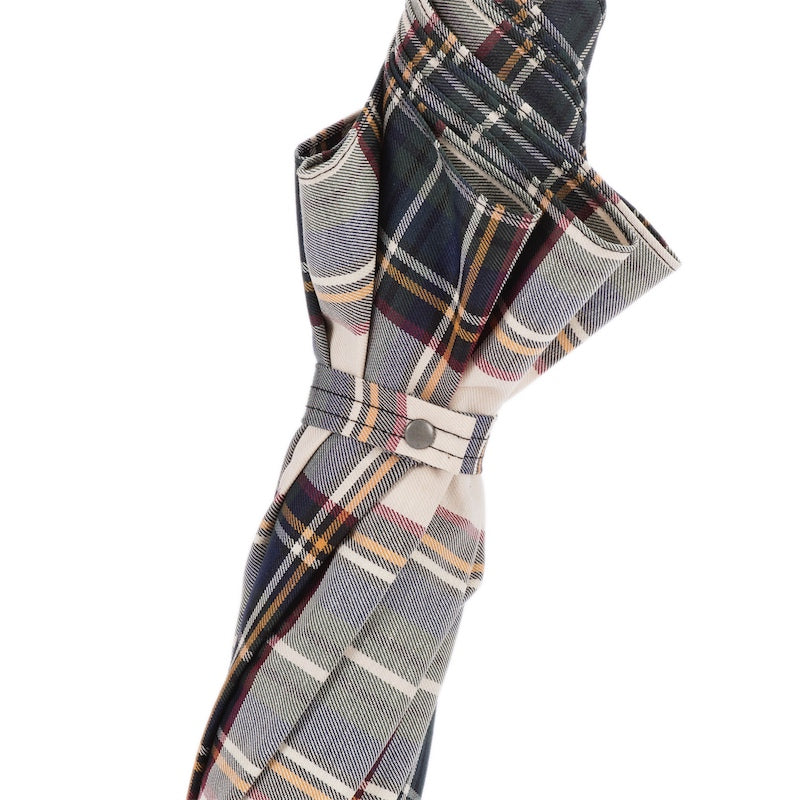 PASOTTI Brown Tartan Umbrella