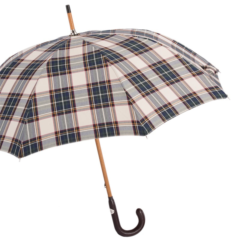 PASOTTI Brown Tartan Umbrella