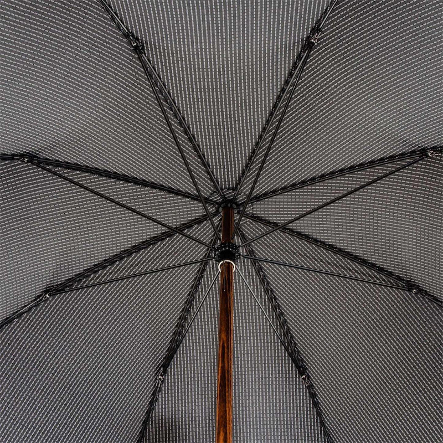 PASOTTI Umbrella Punto Bianco, Ostrich Leather Handle