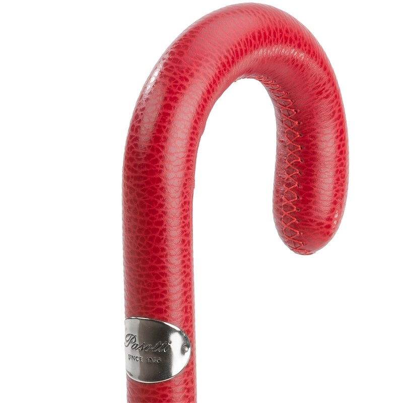 PASOTTI Bespoke Umbrella, Red Leather Handle