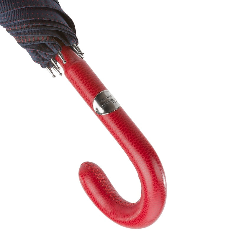 PASOTTI Bespoke Umbrella, Red Leather Handle