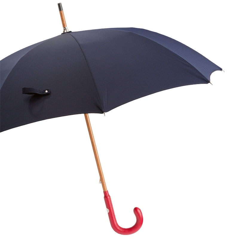 PASOTTI Bespoke Umbrella, Red Leather Handle