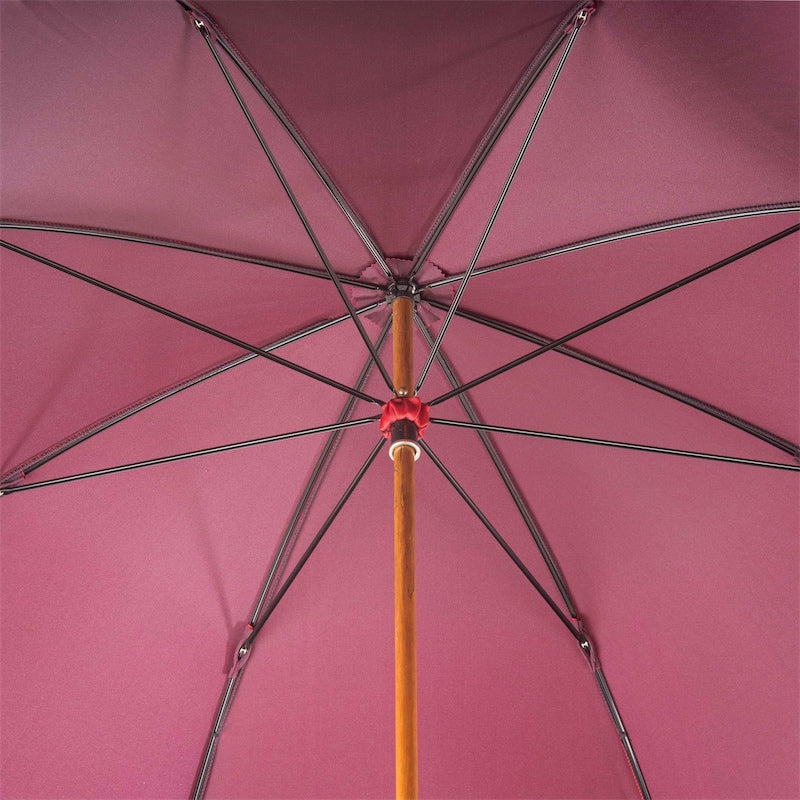 PASOTTI Gent Umbrella with Braided Leather Handle