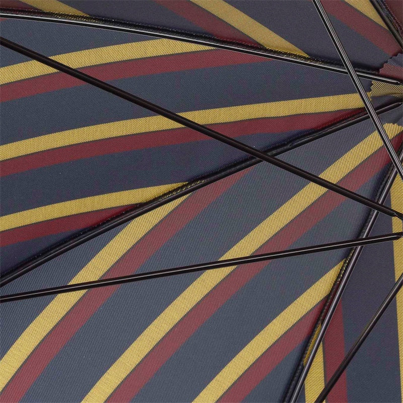 PASOTTI Large Striped Umbrella, Chestnut Handle
