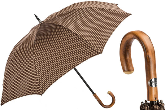 PASOTTI Jacquard Umbrella with Geometric Design