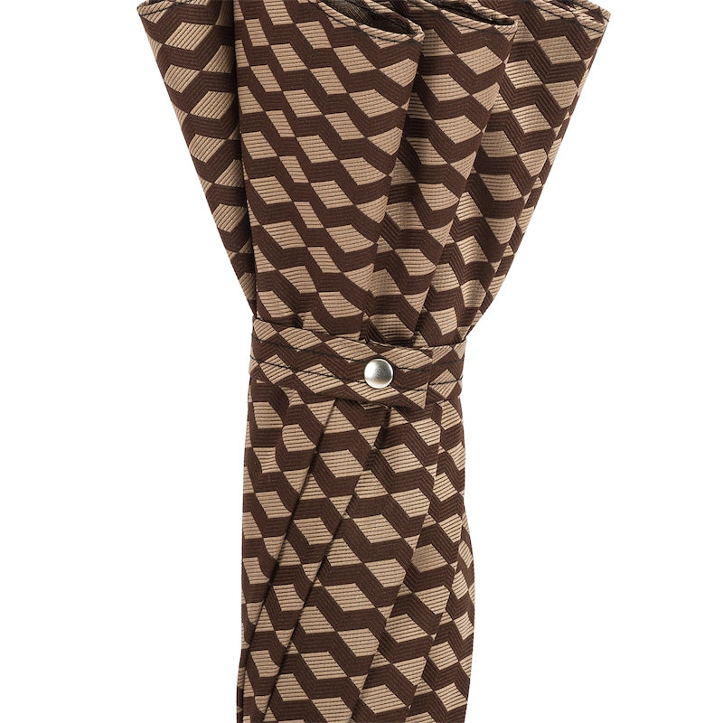 PASOTTI Jacquard Umbrella with Geometric Design