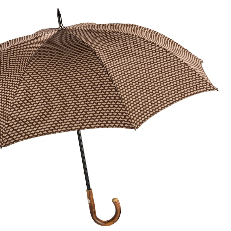 PASOTTI Jacquard Umbrella with Geometric Design