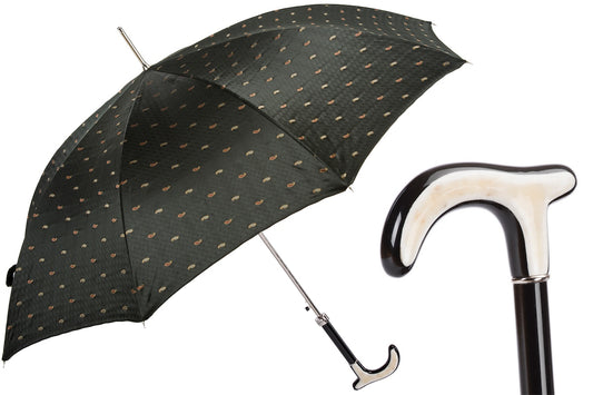 PASOTTI Paisley Umbrella with Horn Handle