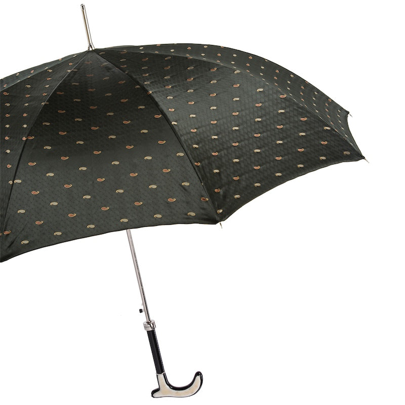 PASOTTI Paisley Umbrella with Horn Handle