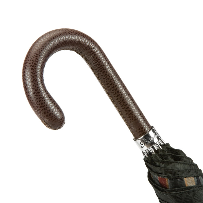 PASOTTI Artisanal Italian Umbrella with Leather Handle