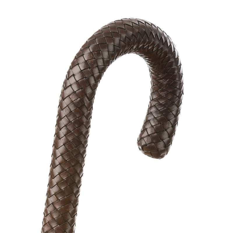 PASOTTI Classic Umbrella with Braided Leather Handle