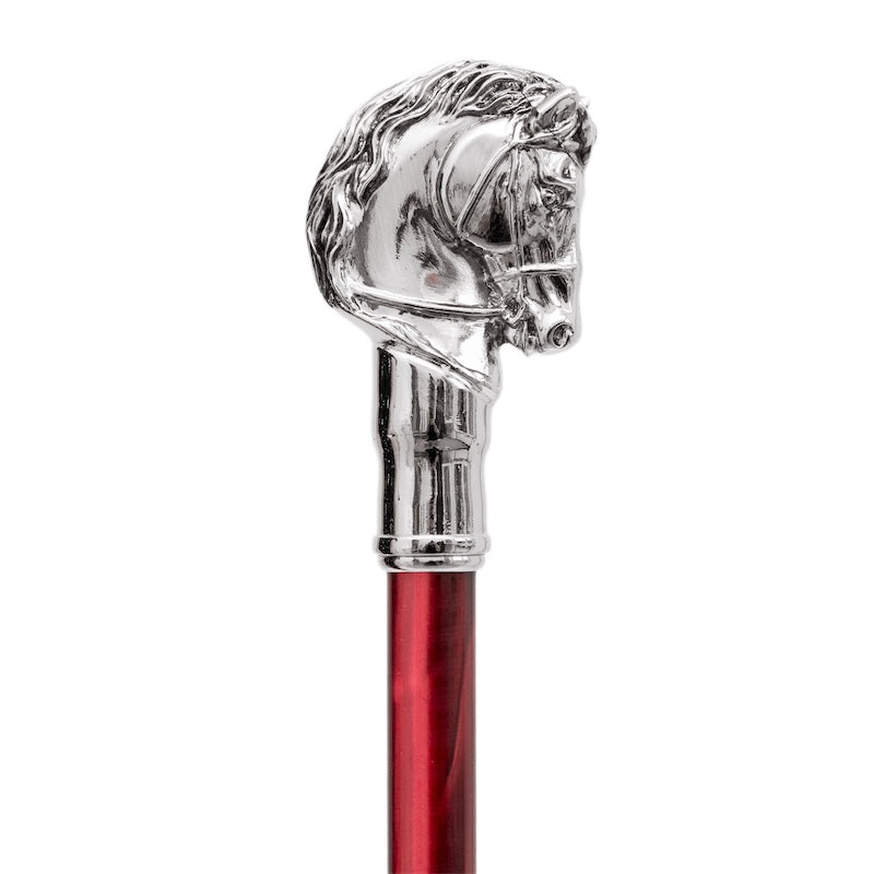 PASOTTI Elegant Umbrella, Silver Horse Handle