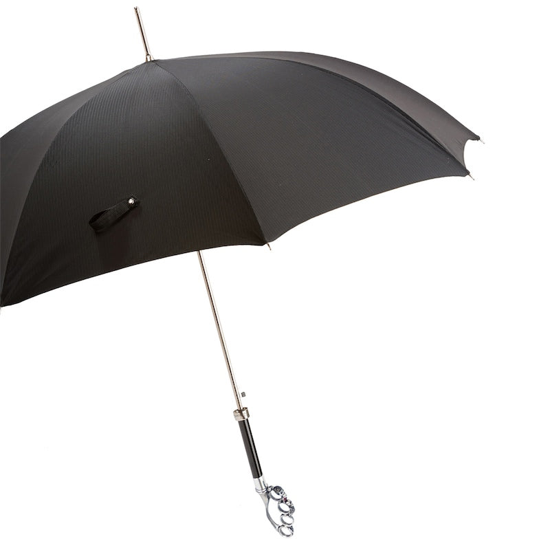 PASOTTI Silver Knuckleduster Umbrella