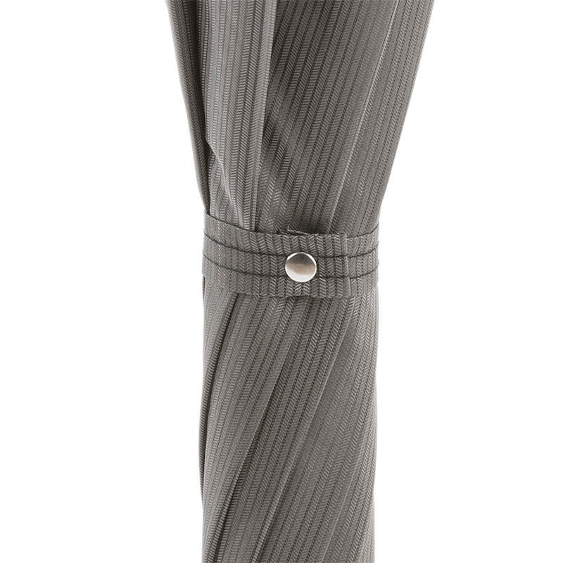 PASOTTI Elegant Grey Umbrella, Leather Handle