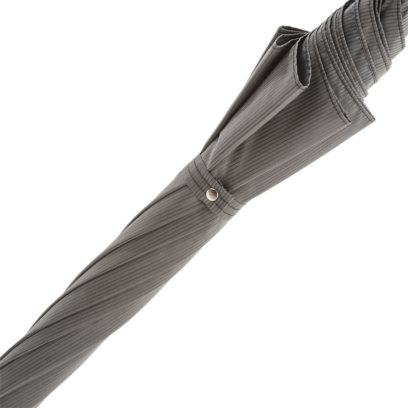 PASOTTI Elegant Grey Umbrella, Leather Handle