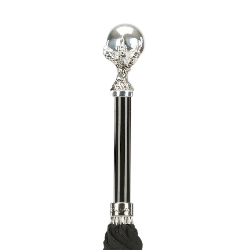 PASOTTI Black Umbrella with Claw Handle
