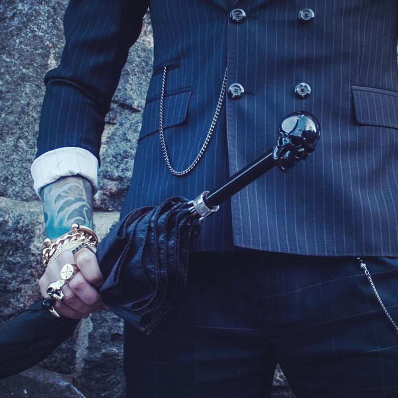 PASOTTI Black Skull Umbrella