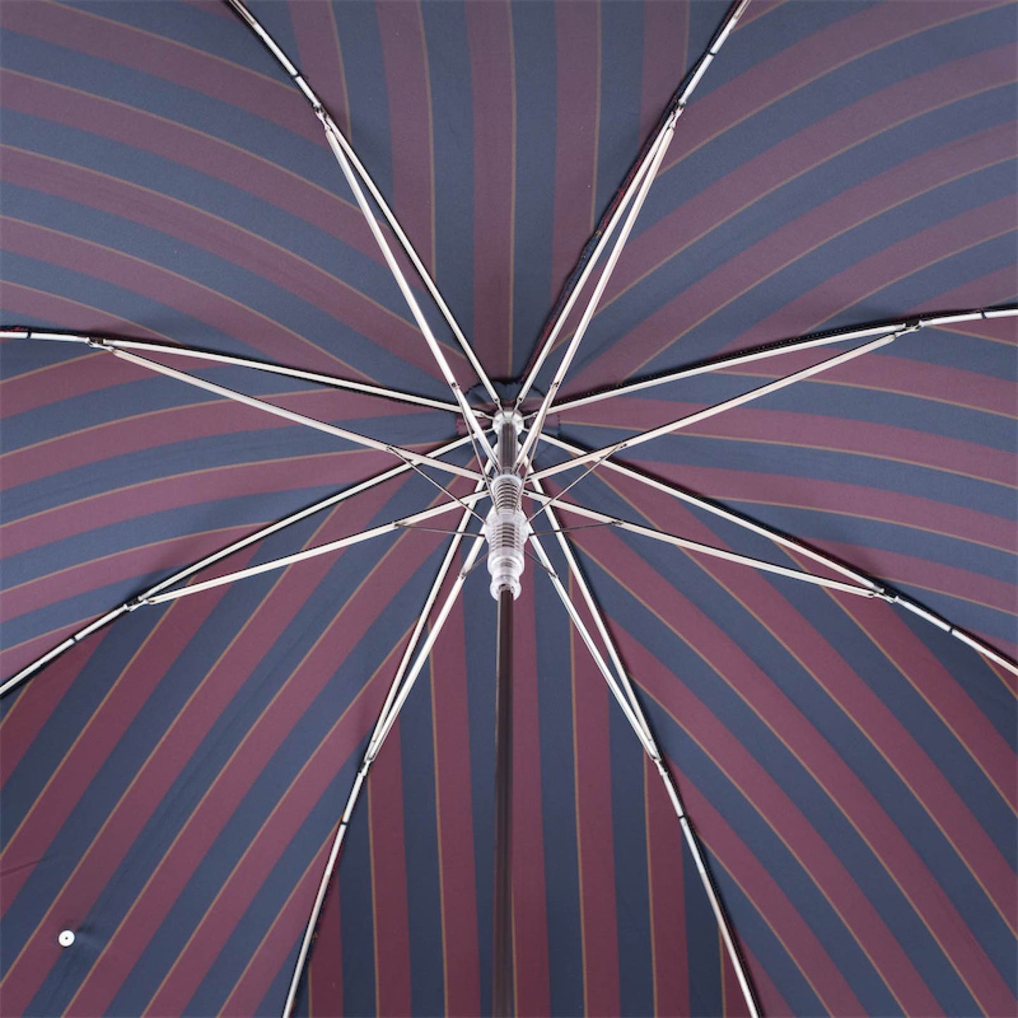 PASOTTI Classic Umbrella with Navy Leather Handle