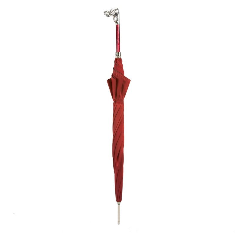 PASOTTI Red Umbrella with Silver Hound