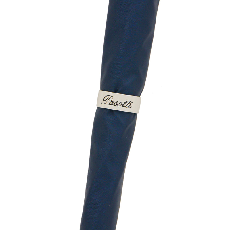 PASOTTI Blue Umbrella, Silver Eagle Handle