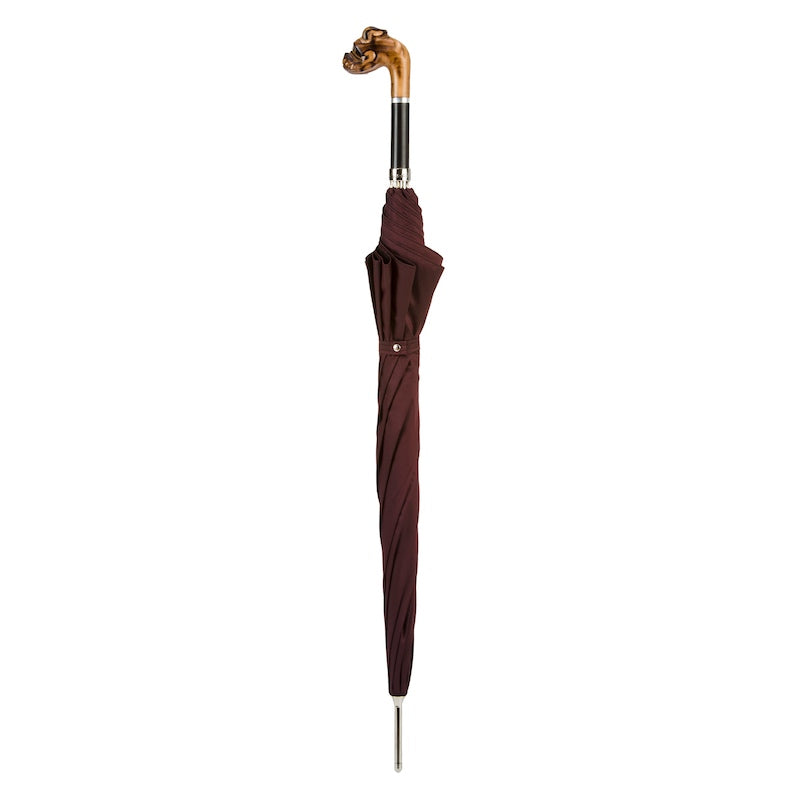 PASOTTI Hand Carved Bulldog Umbrella