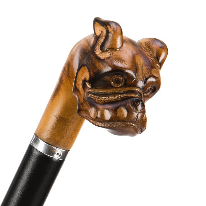 PASOTTI Hand Carved Bulldog Umbrella