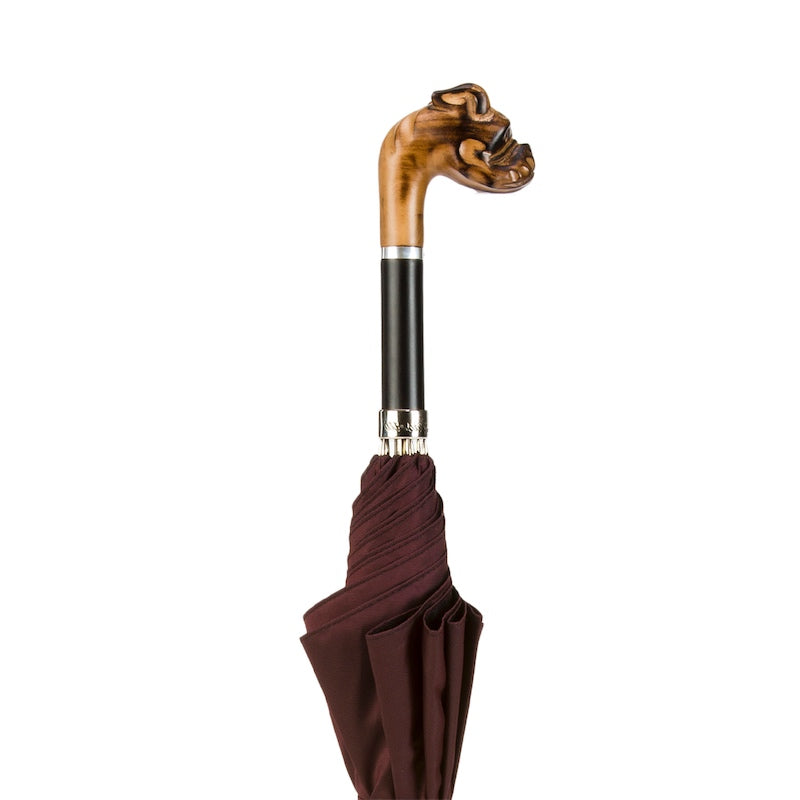 PASOTTI Hand Carved Bulldog Umbrella