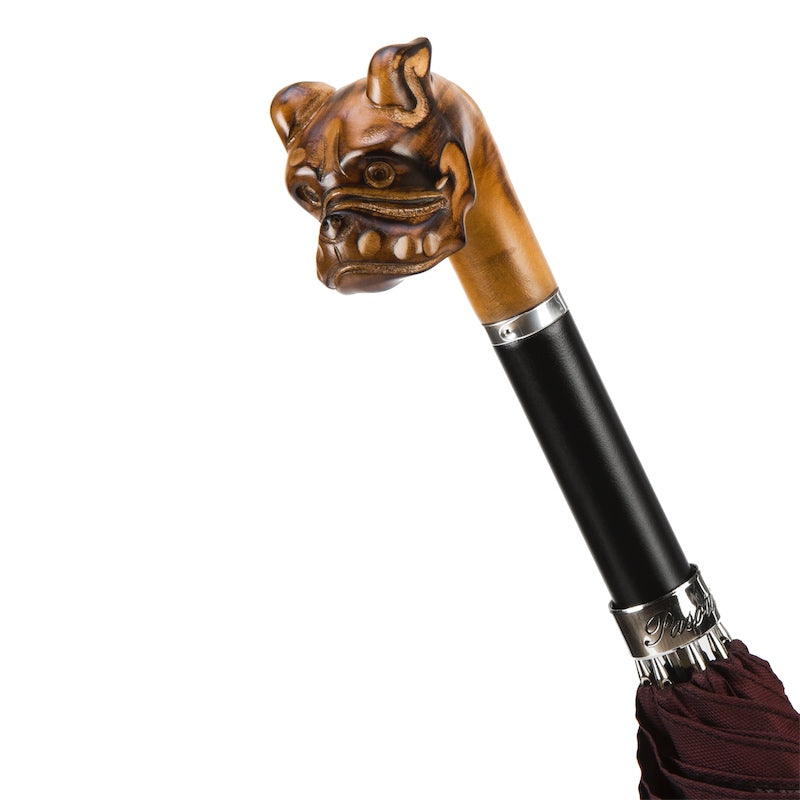 PASOTTI Hand Carved Bulldog Umbrella