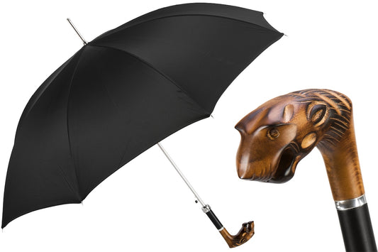 PASOTTI Hand Carved Tiger Umbrella