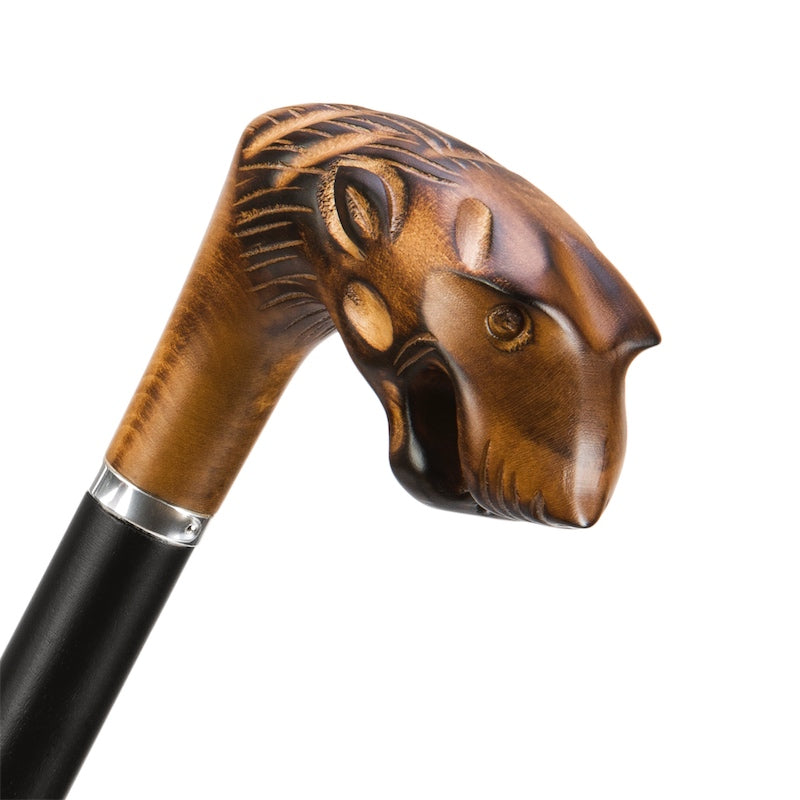PASOTTI Hand Carved Tiger Umbrella