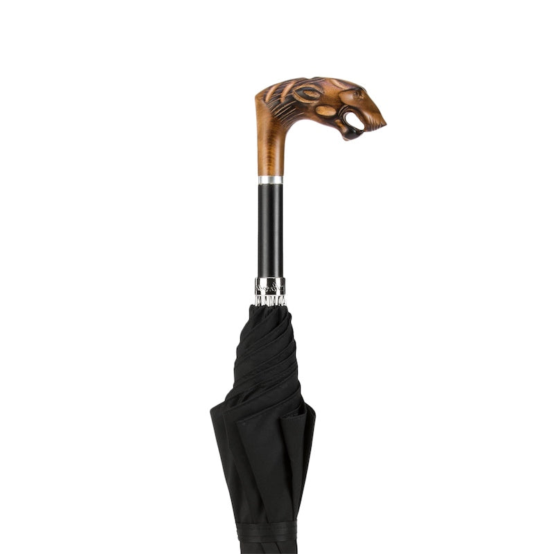 PASOTTI Hand Carved Tiger Umbrella