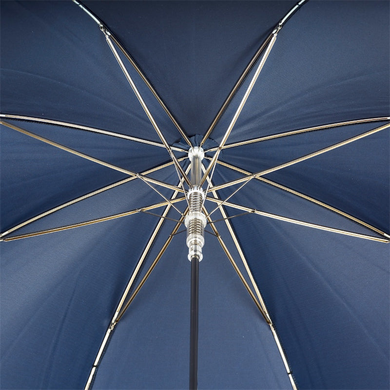 PASOTTI Blue Umbrella, Silver Greyhound Handle