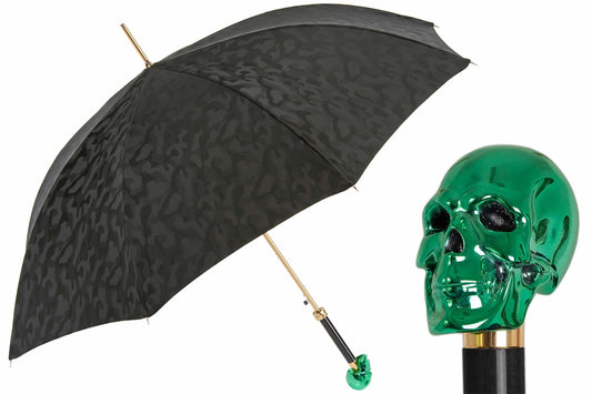 PASOTTI Camouflage Umbrella with Green Skull