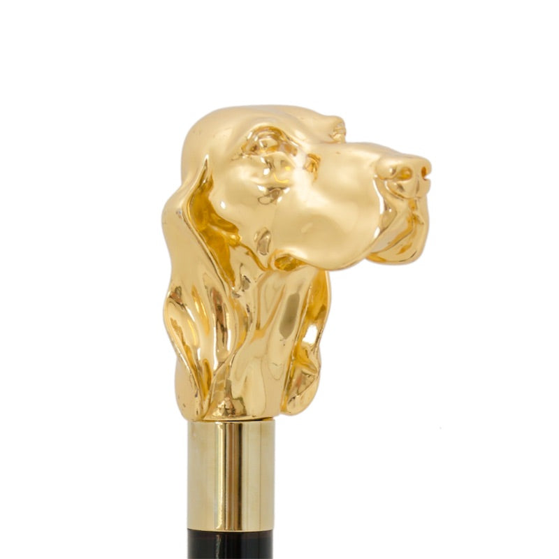 PASOTTI Burgundy Umbrella with Golden Dog