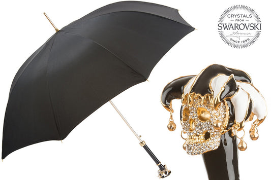 PASOTTI Swarovski® Jester Skull Umbrella