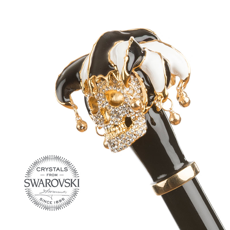 PASOTTI Swarovski® Jester Skull Umbrella