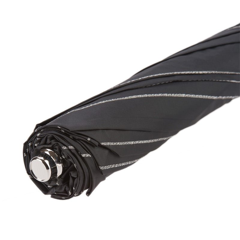 PASOTTI Folding Umbrella with Studs Leather Handle