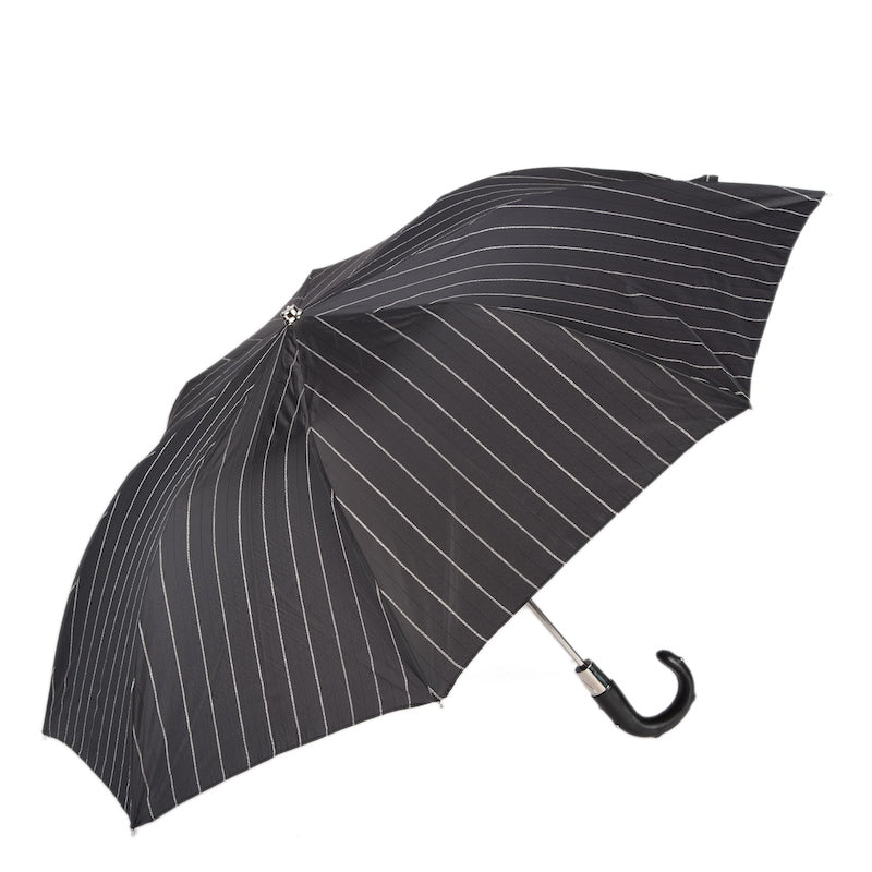 PASOTTI Folding Umbrella with Studs Leather Handle