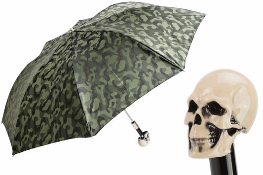 PASOTTI Camouflage Skull Handle Folding Umbrella