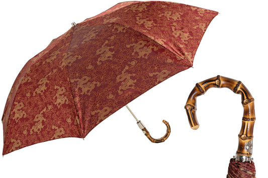 PASOTTI Folding Umbrella Draghi Rosso