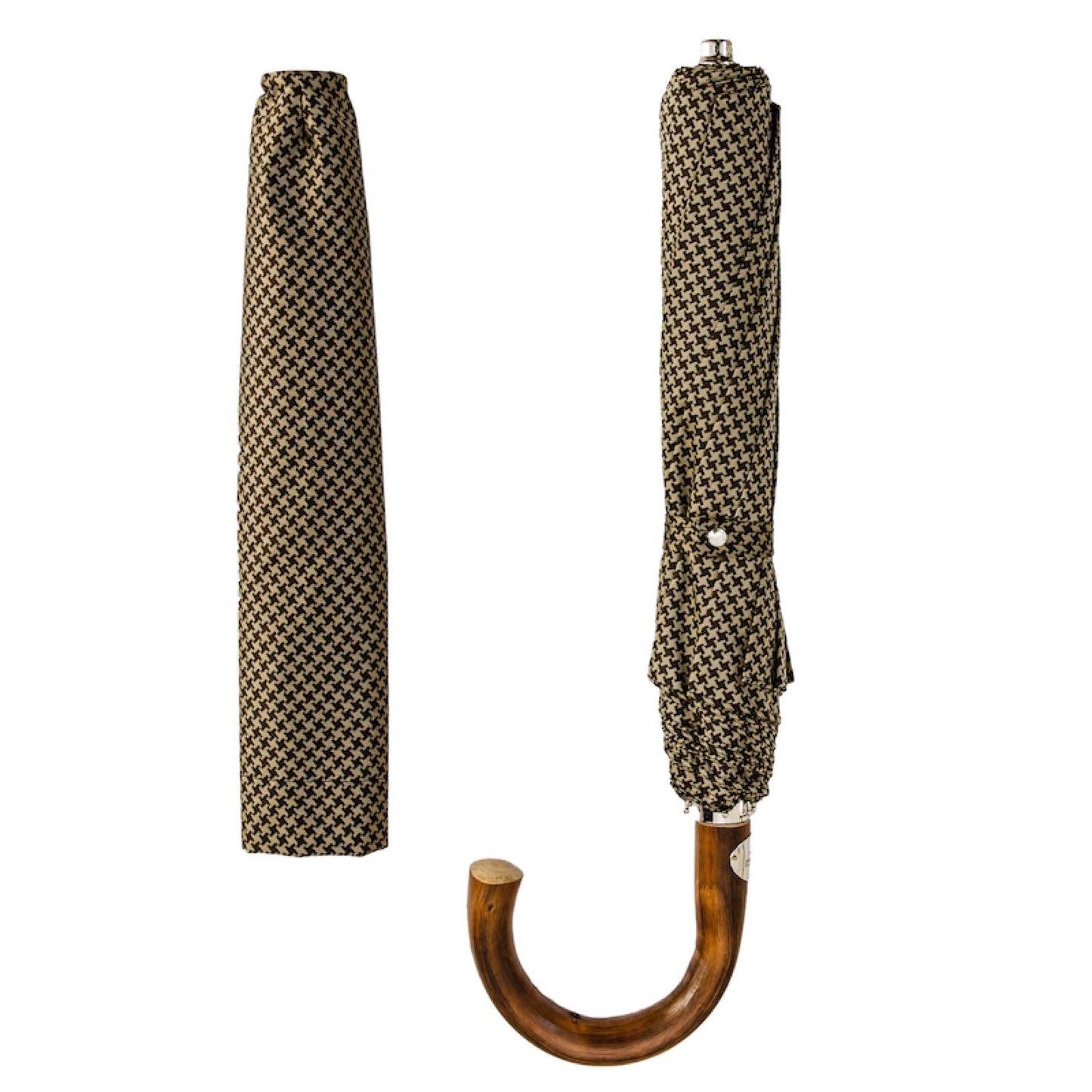 PASOTTI Pied de Poule Mens Folding Umbrella