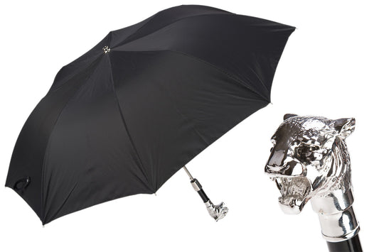 PASOTTI Silver Tiger Folding Umbrella