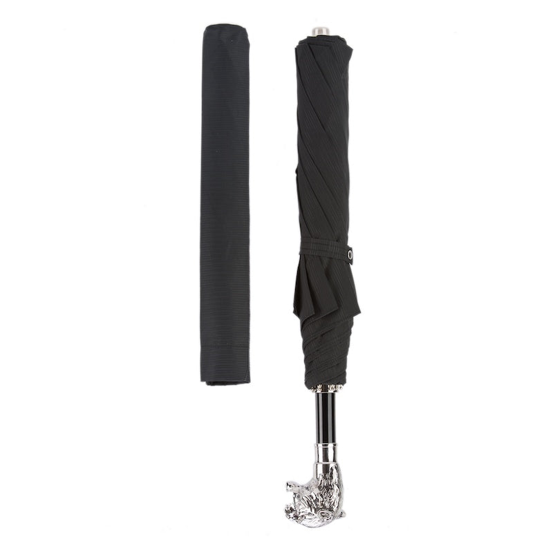 PASOTTI Silver Tiger Folding Umbrella