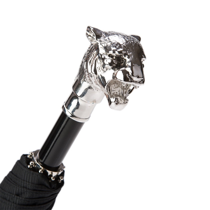 PASOTTI Silver Tiger Folding Umbrella